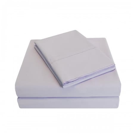 Luxor Treasures 300 Full Sheet Set- Percale Solid Patterned - Lilac P300FLSH SLLI